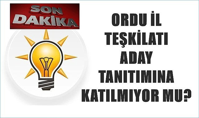 AK Parti İl Yönetiminden flaş karar!