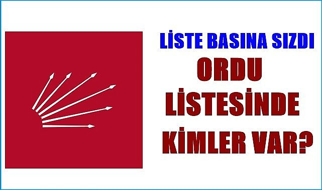 CHP'nin milletvekili taslak listesi basına sızdı