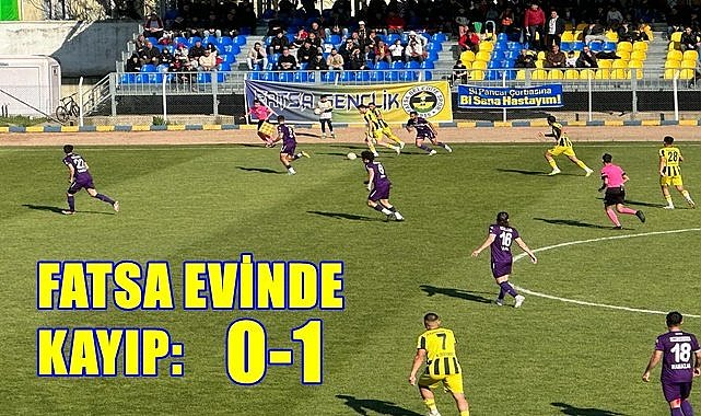 Fatsa Belediyespor kendi evinde kaybetti: 0-1