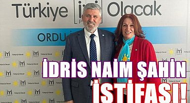 Ordu'da İdris Naim Şahin istifası!