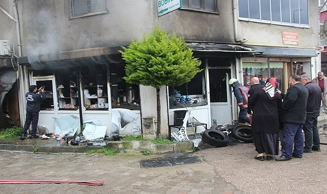 Ordu'da işyerinde yangın çıktı