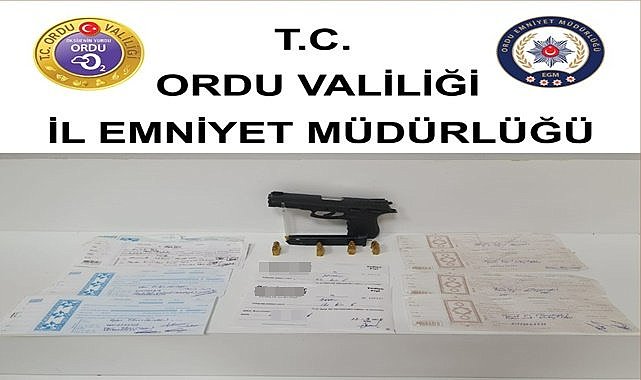Ordu'da tefeci operasyonu