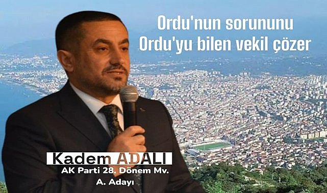 Ordu'nun sorunlarını Ordu'yu bilen vekil çözer