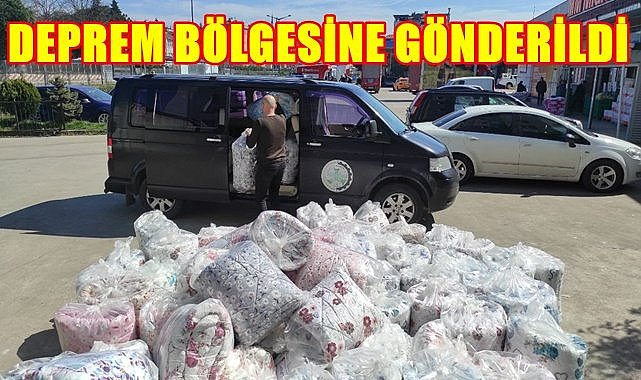 Ordulu firmadan Adıyaman'a yorgan, yastık desteği