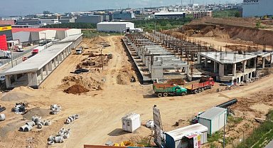 Kocaeli yeni hal binasında ilerleme yüzde 40