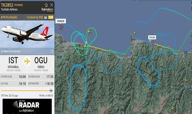 Ordu Giresun Havalimanı&#039;nda pilotların zor anları