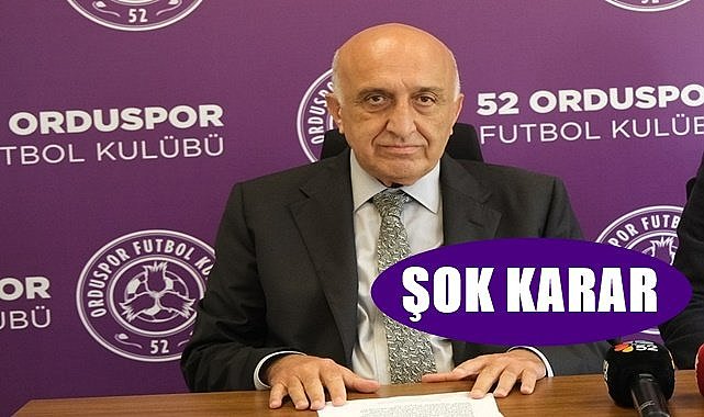 52 Orduspor'da Şok! Başkan Bodur bıraktı
