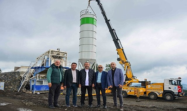 Akkuş Belediyesi beton santrali kurdu