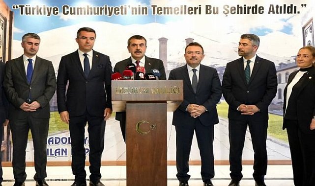 Bakan Tekin'den Erzurum Valiliği'ne ziyaret