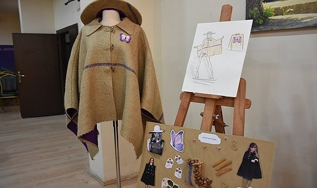 Fındık çuvalından elbise