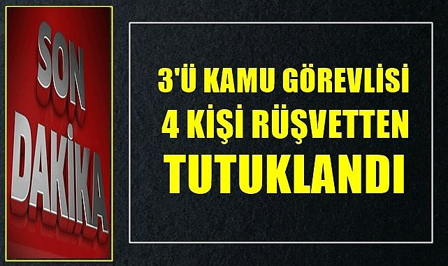 Giresun'da rüşvet operasyonu