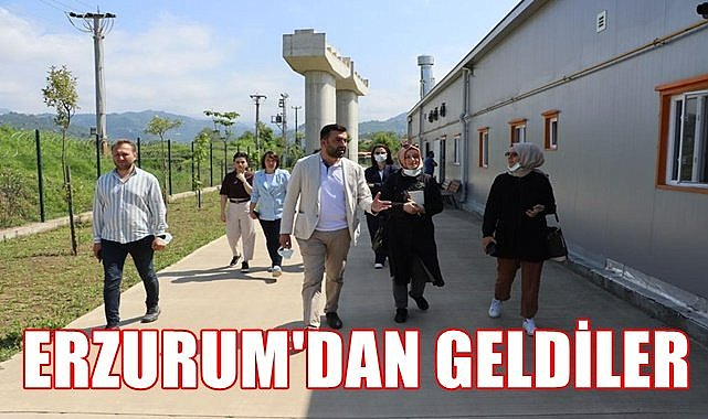 İnceleme yapmak için Erzurum'dan Ordu'ya geldiler