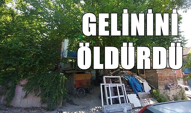 Kayınpeder gelinini vurdu