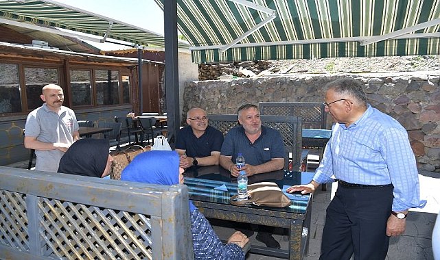 Kayseri Erciyes esnafı Büyükkılıç'ı ağırladı