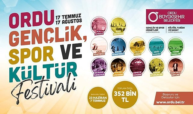 Ordu'da 1 ay festival var