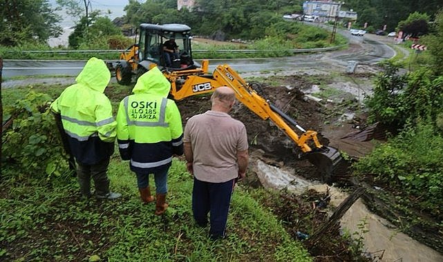 Ordu'da 160 personel yağmur nöbeti tutuyor