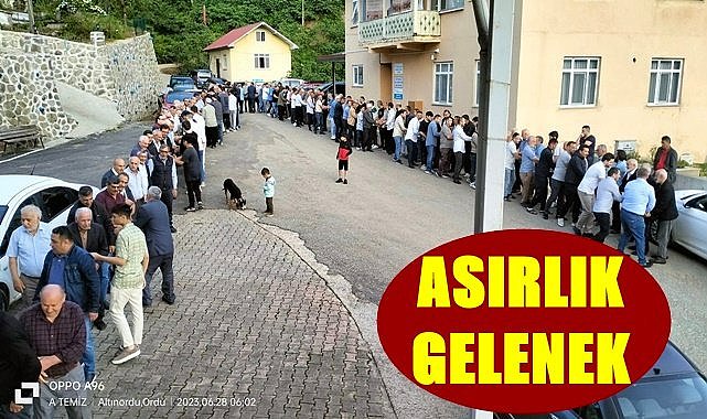 Ordu'da asırlık bayramlaşma geleneği