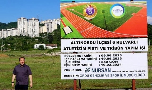 Ordu'da Botanik Park Atletizm Pisti oldu