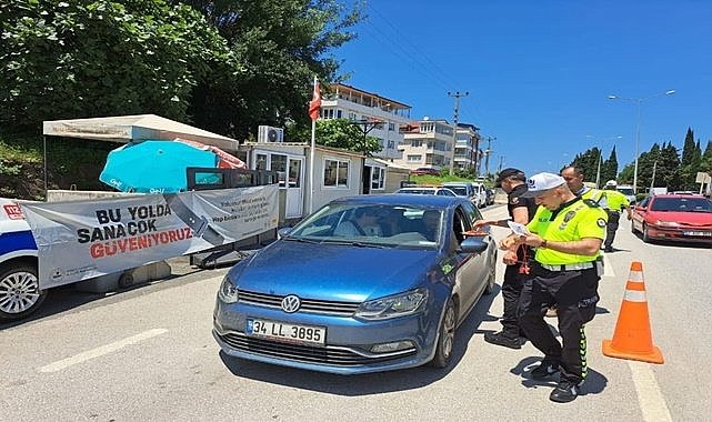 Ordu'da çikolatalı trafik denetimi