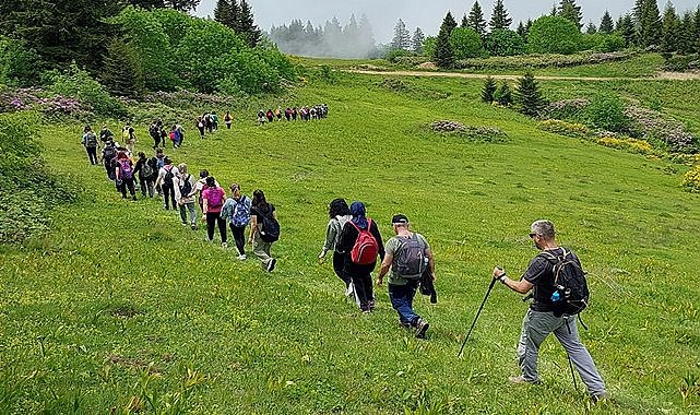 Ordu'da doğaseverler 1580 rakımında yürüdü