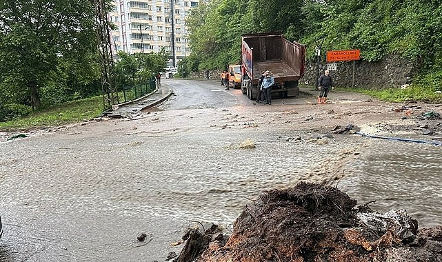 Ordu&#039;da Esenli Deresi taştı