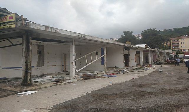 Ordu'da Yeni Çarşı yıkıldı