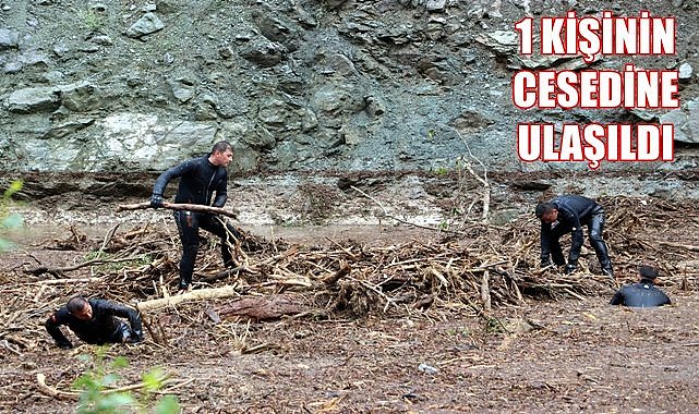 Sele kapılan 2 kişiden 1'inin cansız bedenine ulaşıldı