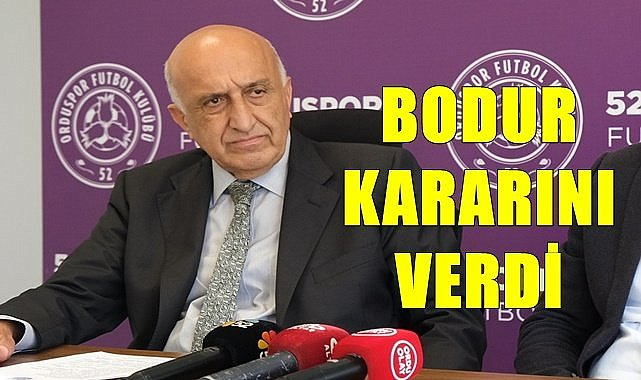 52 Orduspor'da Başkan  Bodur geri dönüyor