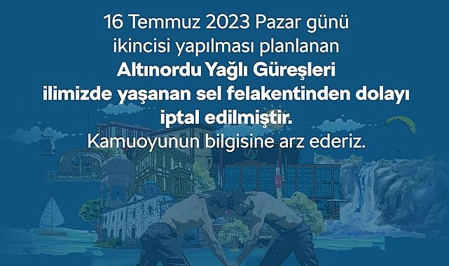 Altınordu Belediyesi'nden son dakika kararı