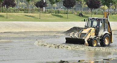 Bursa Hüdavendigar'da dere temizliği