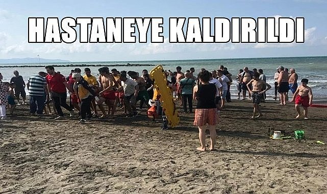 Denizde boğulma tehlikesi geçirdi