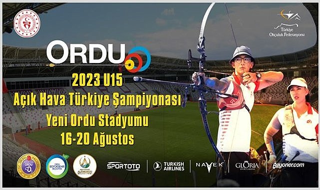 Geleceğin okçuları Ordu'ya geliyor