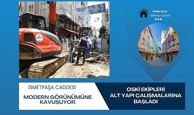 İsmet Paşa Caddesi Modern görünümüne kavuşuyor