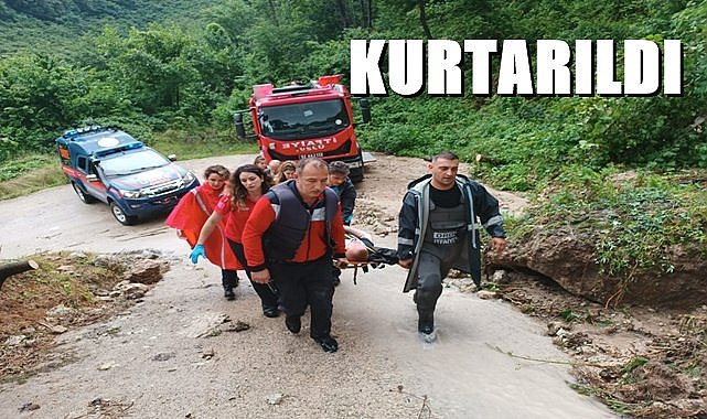İtfaiye ekipleri kurtardı