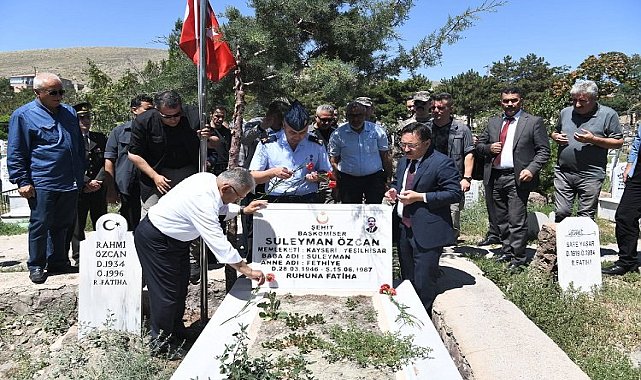Kayseri'nin 15 Temmuz şehitlerine ziyaret