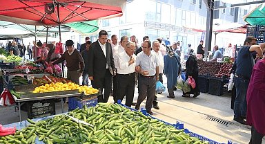 Kayseri Talas Anayurt Pazar Yeri'ne protokolden ziyaret