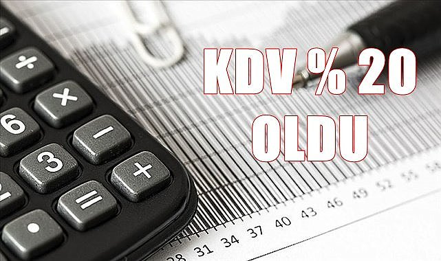 KDV % 20 oldu