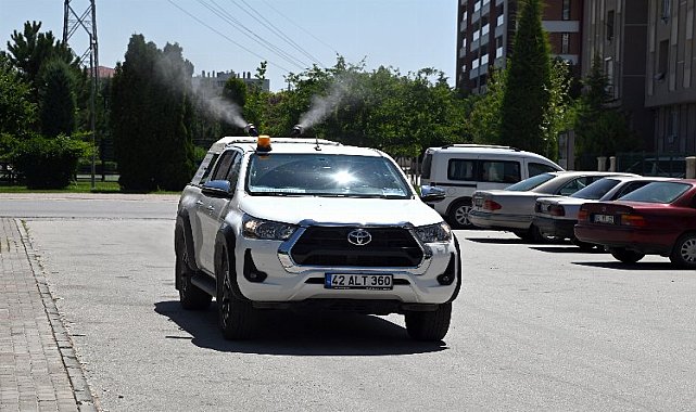 Konya Selçuklu'da ilaçlamalar sürüyor