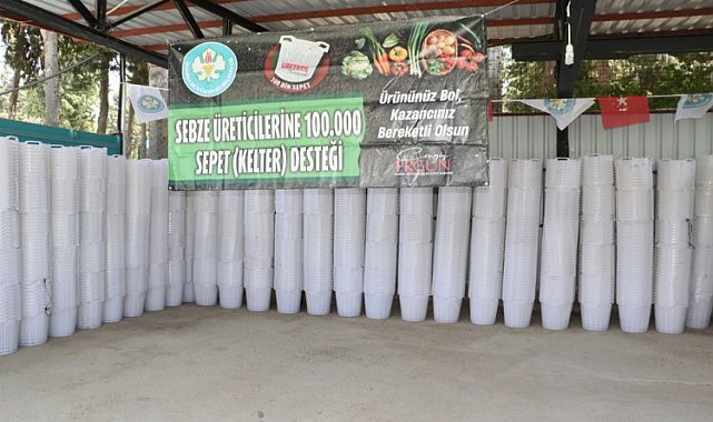 Manisa'dan üreticiye sepet sepet destek