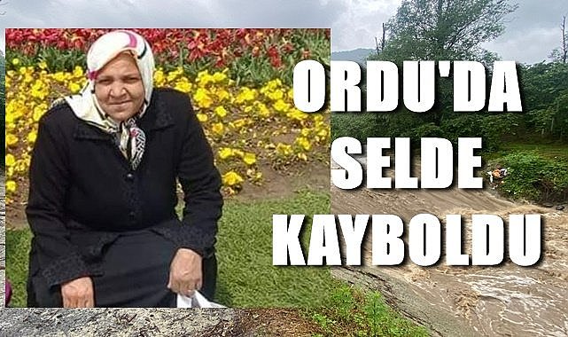 Ordu&#039;da bir kişi selde kayboldu