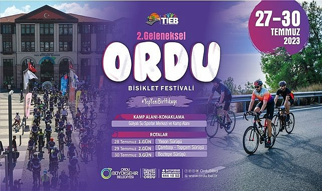 Ordu'da Bisiklet Festivali başlıyor