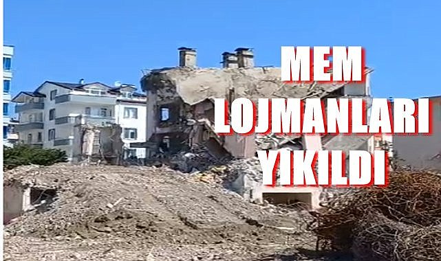 Ordu'da Milli Eğitim Lojmanları yıkıldı
