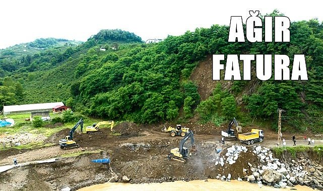 Ordu'da selin faturası ağır oldu