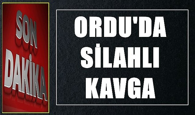 Ordu'da silahlı kavga
