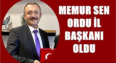 Ordu Memur Sen İl Başkanı Ahmet Yılmaz oldu