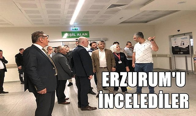 Ordu Şehir Hastanesi için Erzurum'a gittiler
