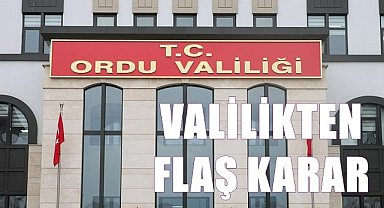 Ordu Valiliği denize girmeyi yasakladı