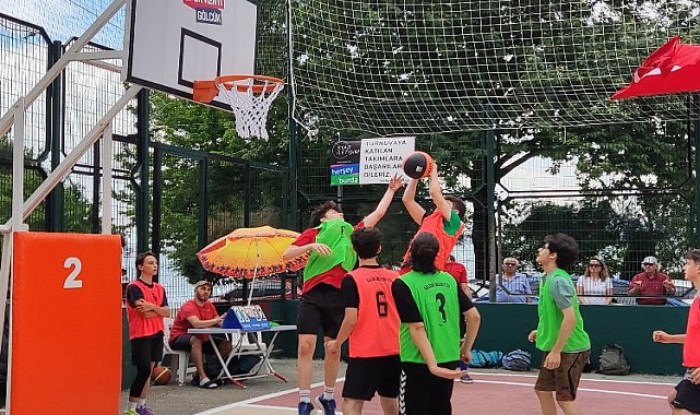 Gölcük&#039;te sıra sokak basketbolunda