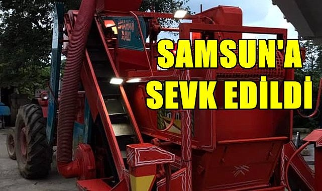 Kolunu fındık patozuna kaptıran kadın Samsun&#039;a sevk edildi