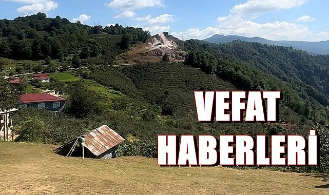 Ordu 23 Ağustos Çarşamba vefat haberleri
